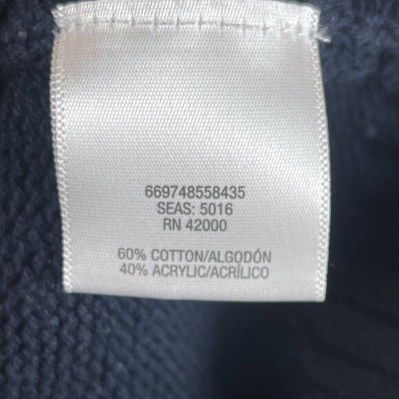 Basic Editions Mens Nordic Holiday Sweater Large Blue Fair Isle Winter Classic - Picture 4 of 7